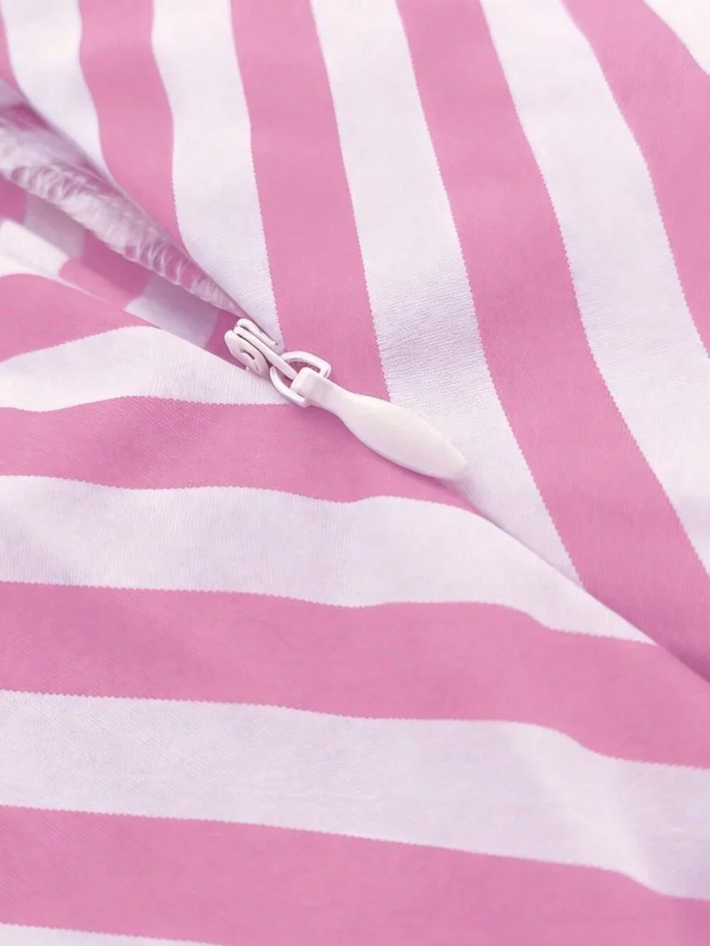 Pink Casual,Elegant Women's Casual A-Line Striped Ruffle Hem Skirt